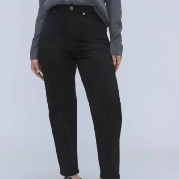 Everlane Curvy Way High Jeans - Coal Black 33 - Picture 2 of 12